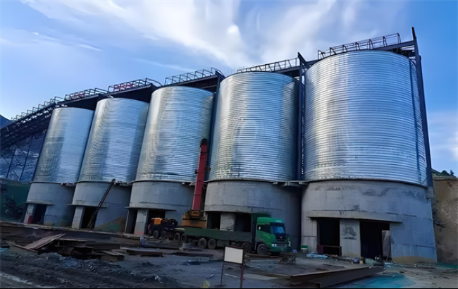 临沧螺旋卷板仓施工现场